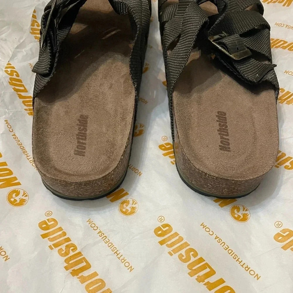 Northside Jillian Footbed Sandals Olive Green NIB Size 9 - Picture 4 of 7